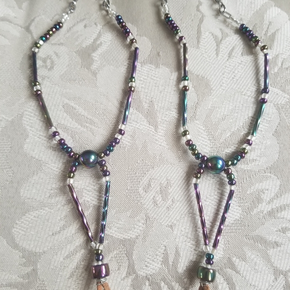 Boho Beaded Barefoot Sandals - Picture 1 of 6